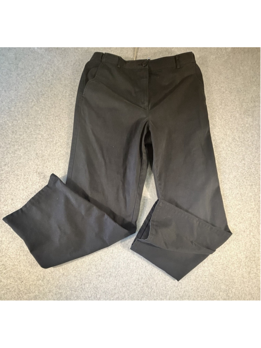 L.L.Bean Women’s Dress Pants Size 12 Regular Black Classic Fit Straight Leg